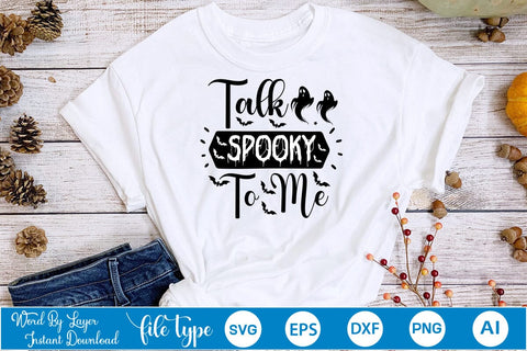 Talk Spooky To Me SVG SVGs,Quotes and Sayings,Food & Drink,On Sale, Print & Cut SVG DesignPlante 503 
