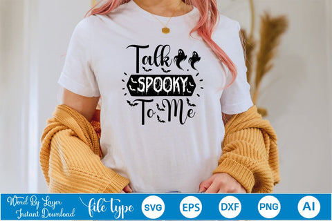 Talk Spooky To Me SVG SVGs,Quotes and Sayings,Food & Drink,On Sale, Print & Cut SVG DesignPlante 503 