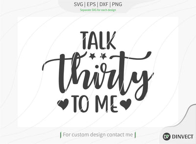 Talk thirty to me SVG cut file, Disc Golfer SVG, Disc Golf Player SVG, Disc Golf Shirt, Disc Golf T-shirt Design, T-shirt Design, Quote Design, SVG Dinvect 