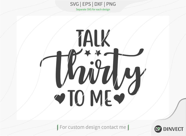 Talk thirty to me SVG cut file, Disc Golfer SVG, Disc Golf Player SVG, Disc Golf Shirt, Disc Golf T-shirt Design, T-shirt Design, Quote Design, SVG Dinvect 
