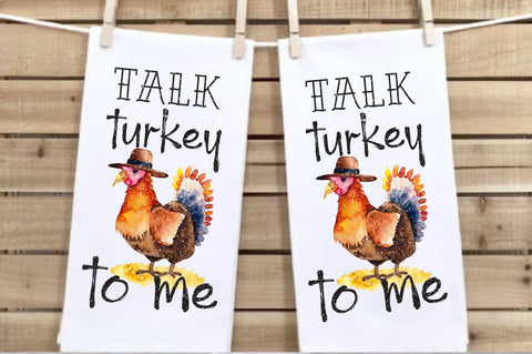 Talk Turkey To Me Thanksgiving Towel Sublimation Sublimation Jagonath Roy 