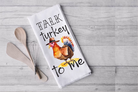 Talk Turkey To Me Thanksgiving Towel Sublimation Sublimation Jagonath Roy 