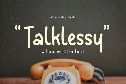 Talklessy Font Allouse.Studio 