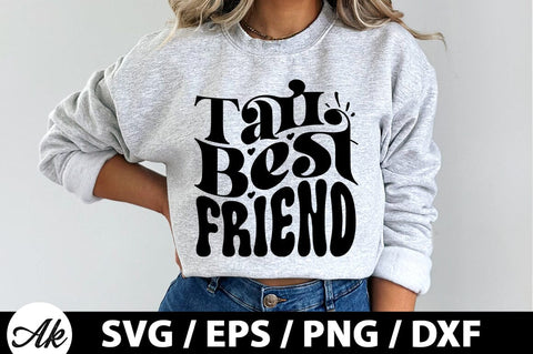 Tall best friend Retro SVG SVG akazaddesign 