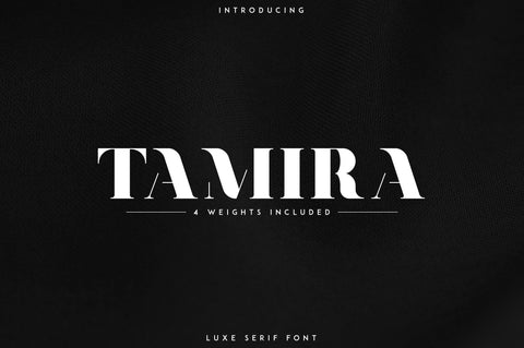 Tamira - Luxe Serif Typeface Font VPcreativeshop 