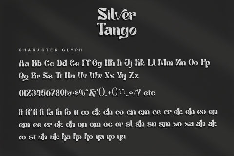 Tango Silver Font Letterara 