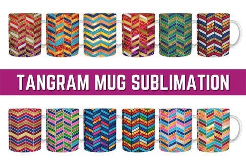 Tangram Mug Sublimation Sublimation SvgOcean 