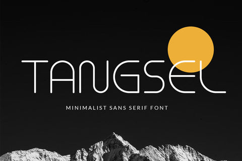 Tangsel – Minimal Sans Serif Font Font Vultype Co 