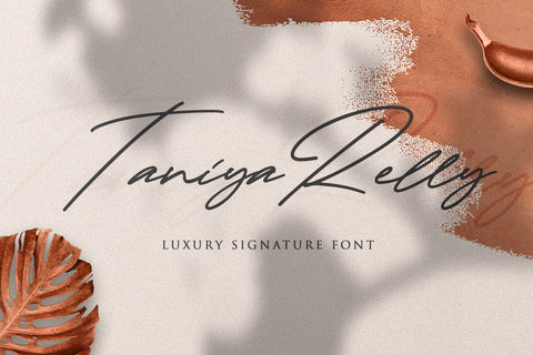 Taniya Relly - Luxury Signature Font Font StringLabs 