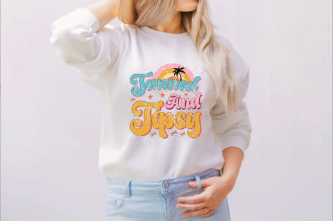 Tanned and Tipsy Sublimation SVGArt 