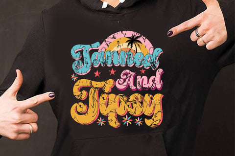 Tanned and Tipsy Sublimation SVGArt 