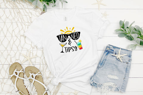 Tanned & Tipsy Summer SVG SVG Hippo Creations 