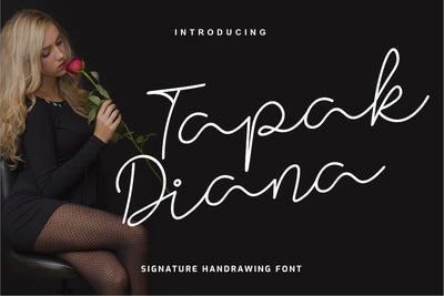 Tapak Diana Font twinletter 