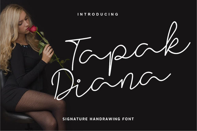 Tapak Diana Font twinletter 
