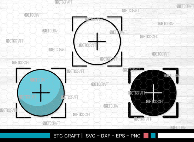 Target Icons Color, Target Svg, Gun Svg, Targets, Shooting Target, Target Bundle, Icon Bundle, Svg Cut File, Dxf, Eps, Png, SVG ETC Craft 