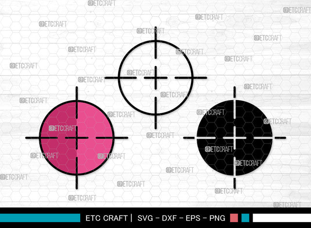 Target Icons Color, Target Svg, Gun Svg, Targets, Shooting Target, Target Bundle, Icon Bundle, Svg Cut File, Dxf, Eps, Png, SVG ETC Craft 