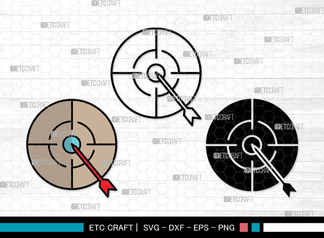 Target Icons Color, Target Svg, Gun Svg, Targets, Shooting Target, Target Bundle, Icon Bundle, Svg Cut File, Dxf, Eps, Png, SVG ETC Craft 