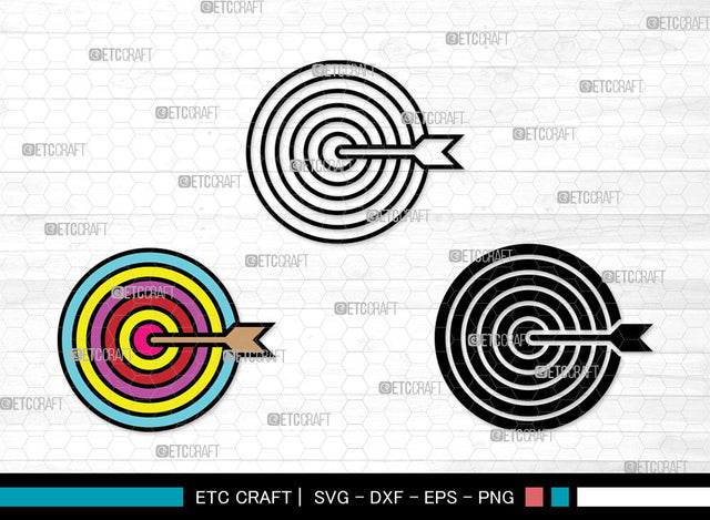 Target Icons Color, Target Svg, Gun Svg, Targets, Shooting Target, Target Bundle, Icon Bundle, Svg Cut File, Dxf, Eps, Png, SVG ETC Craft 