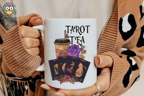 Tarot And Tea Sublimation Designs Sublimation LAM HOANG THUY 