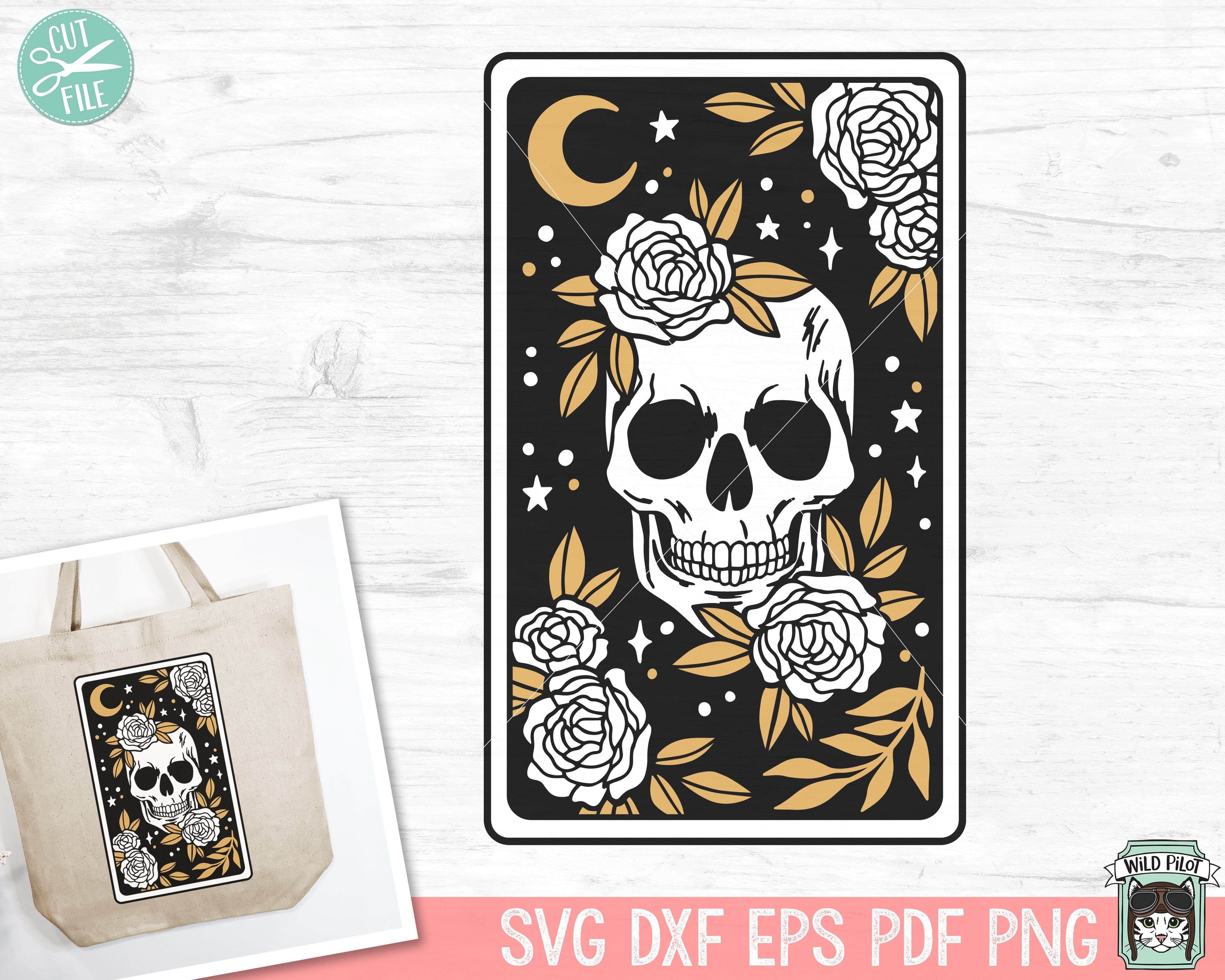 GOTHIC SKULL Printable Aceo Halloween Scrapbook Greeting Cards