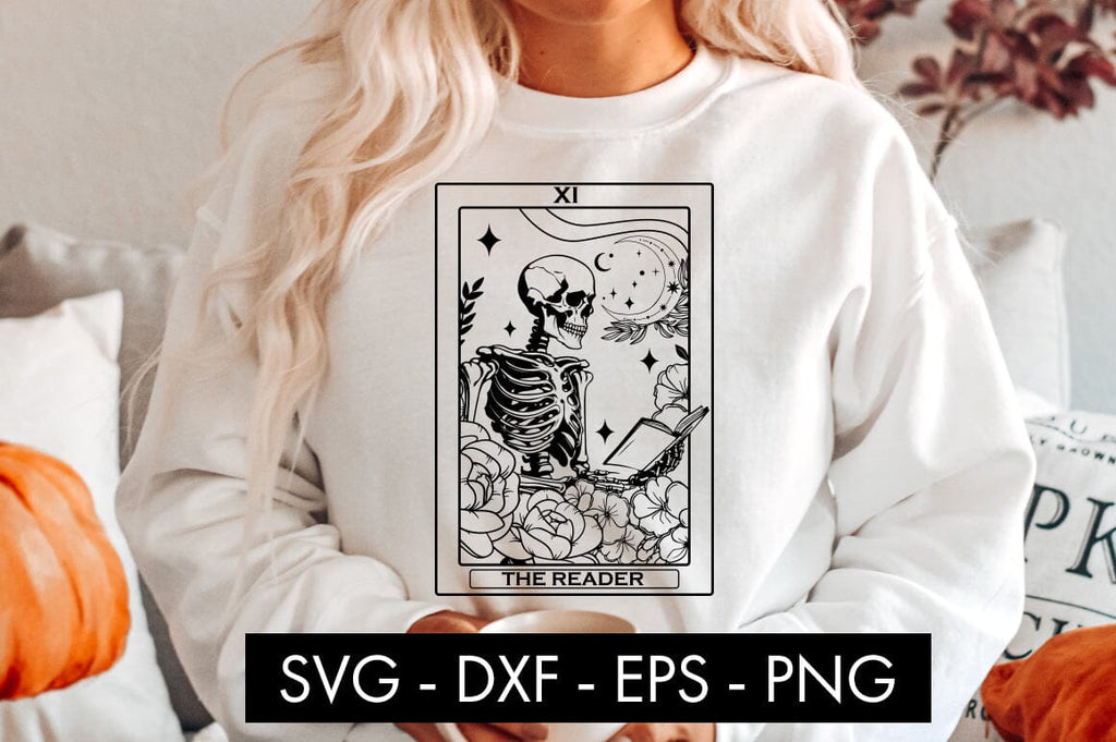 Tarot Card The Reader SVG Cut File PNG - So Fontsy
