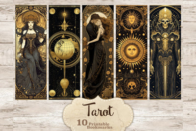 Tarot Printable Bookmarks | Zodiac Printable SVG GlamArtZhanna 