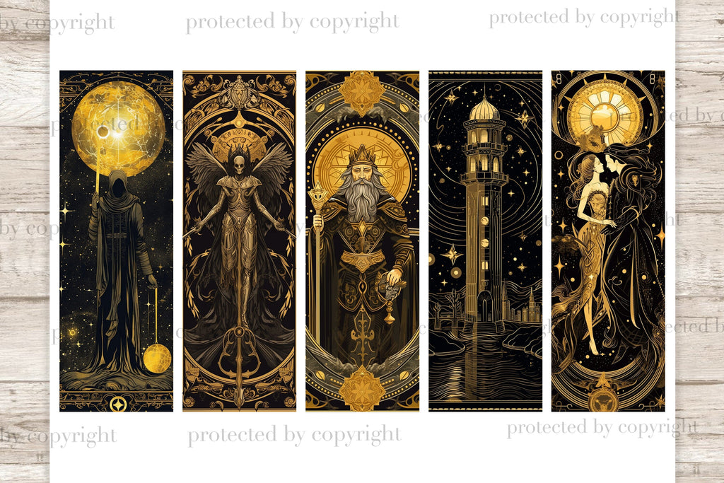 Tarot Printable Bookmarks | Zodiac Printable - So Fontsy