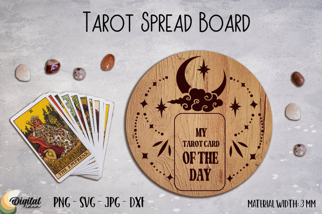 Tarot Spread Board Laser Cut. 3D Laser Decor. Magic SVG. SVG Evgenyia Guschina 