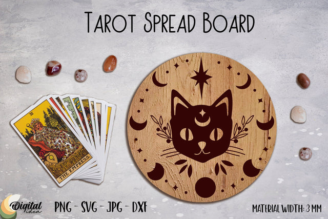 Tarot Spread Board Laser Cut. 3D Laser Decor. Magic SVG. SVG Evgenyia Guschina 