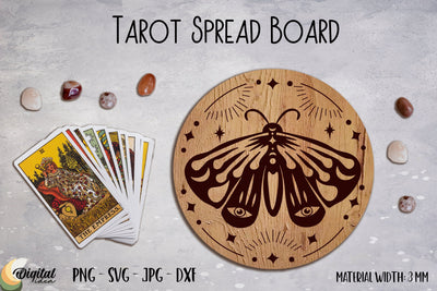 Tarot Spread Board Laser Cut. 3D Laser Decor. Magic SVG. SVG Evgenyia Guschina 