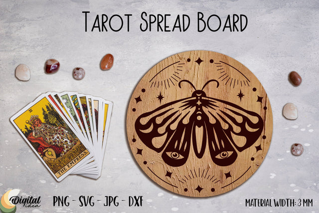 Tarot Spread Board Laser Cut. 3D Laser Decor. Magic SVG. SVG Evgenyia Guschina 