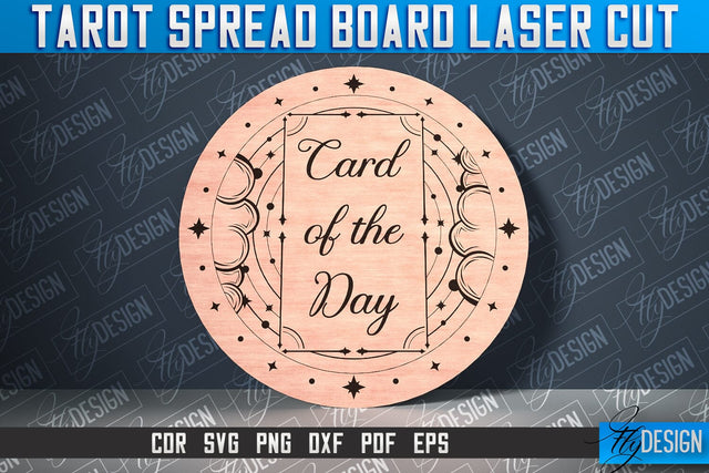 Tarot Spread Board Laser Cut SVG Design | Tarot Board SVG Design SVG Fly Design 