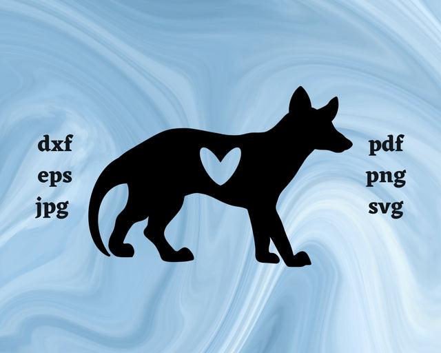 Tasmanian Tiger Heart SVG Cut File SVG Northern Light SVG 