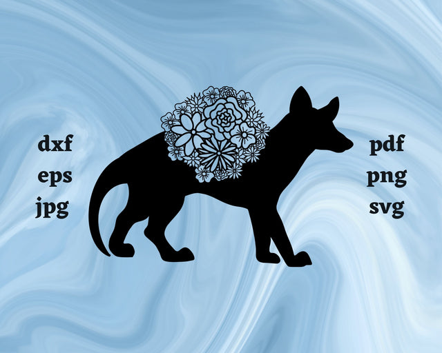 Tasmanian Tiger Mandala SVG Cut File SVG Northern Light SVG 