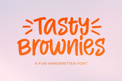 Tasty Brownies - a Fun Handwritten Font Font nhfonts 