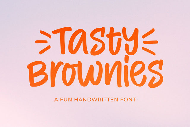 Tasty Brownies - a Fun Handwritten Font Font nhfonts 