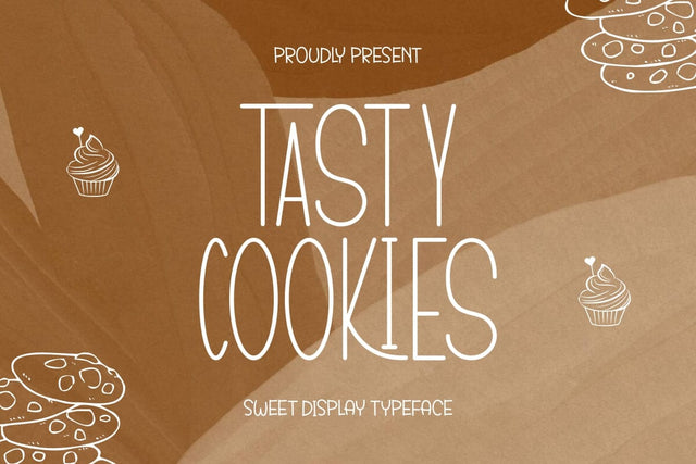 Tasty Cookies - Sweet Display Font Font Masyafi Studio 