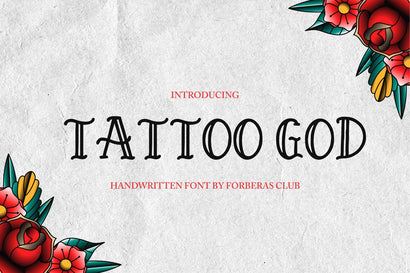 Tattoo God Font Forberas 