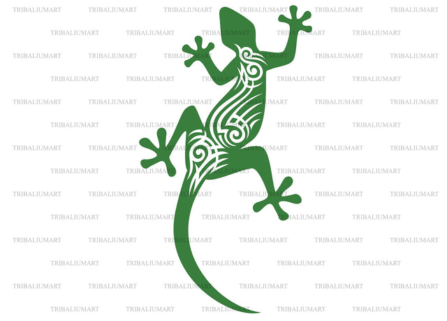 Tattoo lizard SVG TribaliumArtSF 