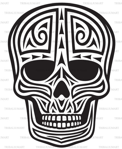 Tattoo tribal skull SVG TribaliumArtSF 