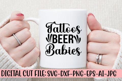 Tattoos Beer Babies SVG Cut File SVG Syaman 