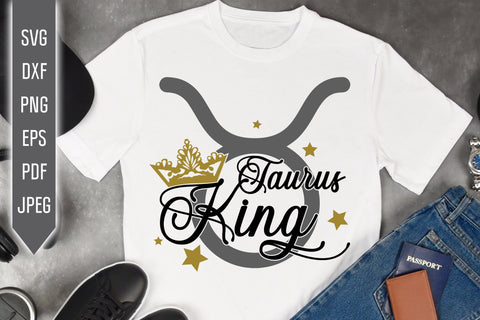 Taurus King Svg. Zodiac Sign Svg. Horoscope Svg. Taurus Sign Svg. Taurus Shirt. May Svg. Taurus Birthday Svg. Cricut, Silhouette dxf eps png SVG Mint And Beer Creations 