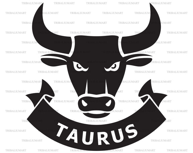 Taurus zodiac sign SVG TribaliumArtSF 