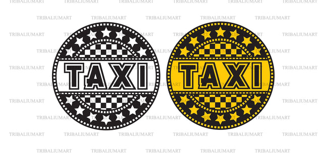 Taxi sign SVG TribaliumArtSF 