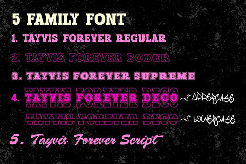 Tayvis Forever Font BB Digital Arts 