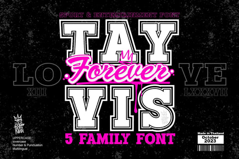 Tayvis Forever Font BB Digital Arts 