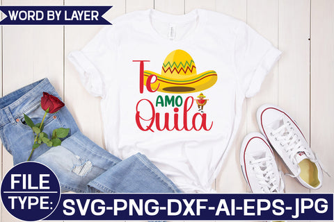 Te Amo Quila SVG Cut File SVG Studio Innate 