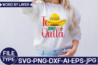Te Amo Quila SVG Cut File SVG Studio Innate 