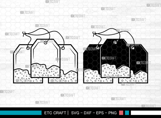 Tea Bag SVG, Tea Bag With Label SVG, Tea Time Svg, Tea Svg, Tea Lover Svg, Tea Drink Svg, Tea Bag SVG ETC Craft 