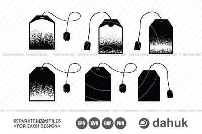 Tea bag svg, Tea drink svg, Drink clipart, Tee svg, Cut file, for silhouette, svg, eps, dxf, png, clipart, cricut design space SVG dahukdesign 